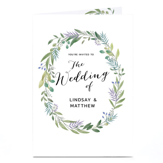 Personalised Wedding Invitation - Botanical