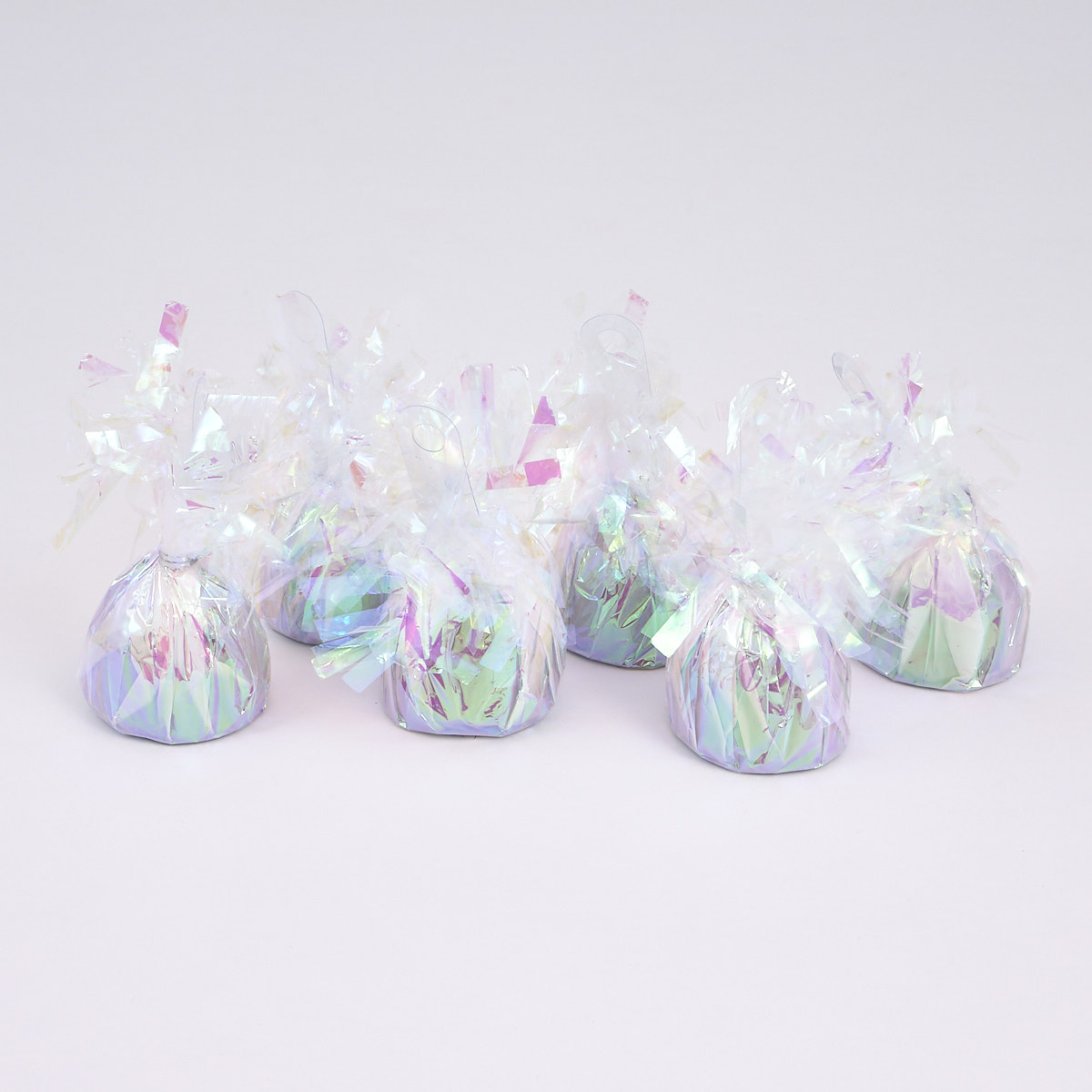 Iridescent Foil Balloon Weights - Pack of 12