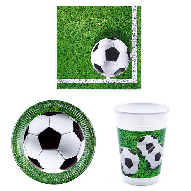 Football Birthday Party Tableware & Decoration Bundle - 16 Guests