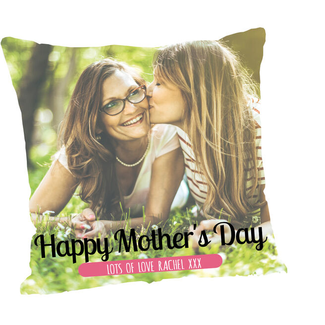 Personalised Photo Cushion - Photo & Messages