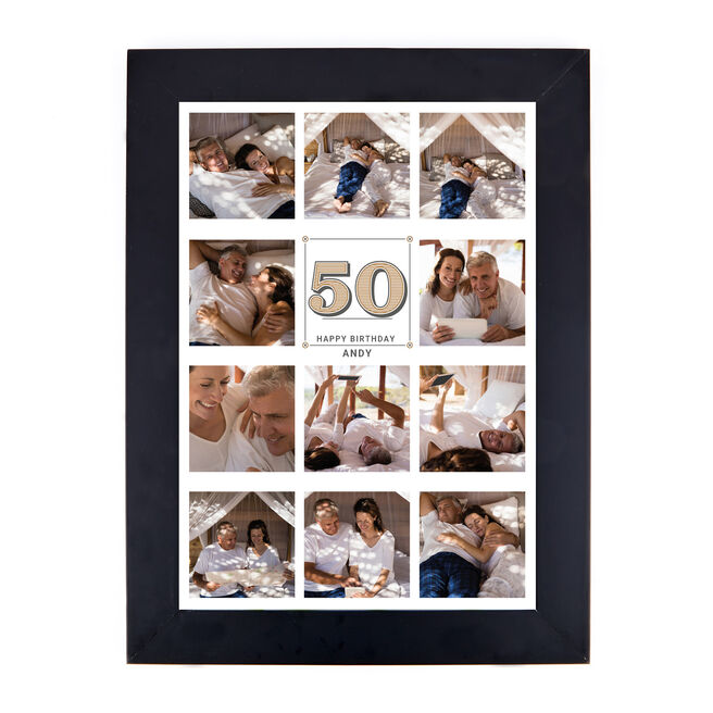 Personalised Milestone Age Photo Print - Editable Age Collage Print