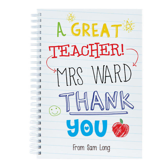 Personalised Great Teacher Notebook