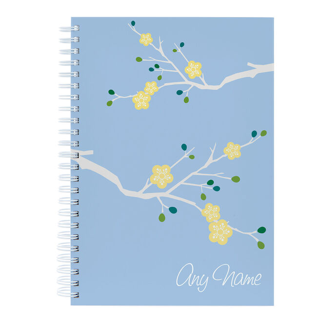 Personalised Orient Flowers Notebook