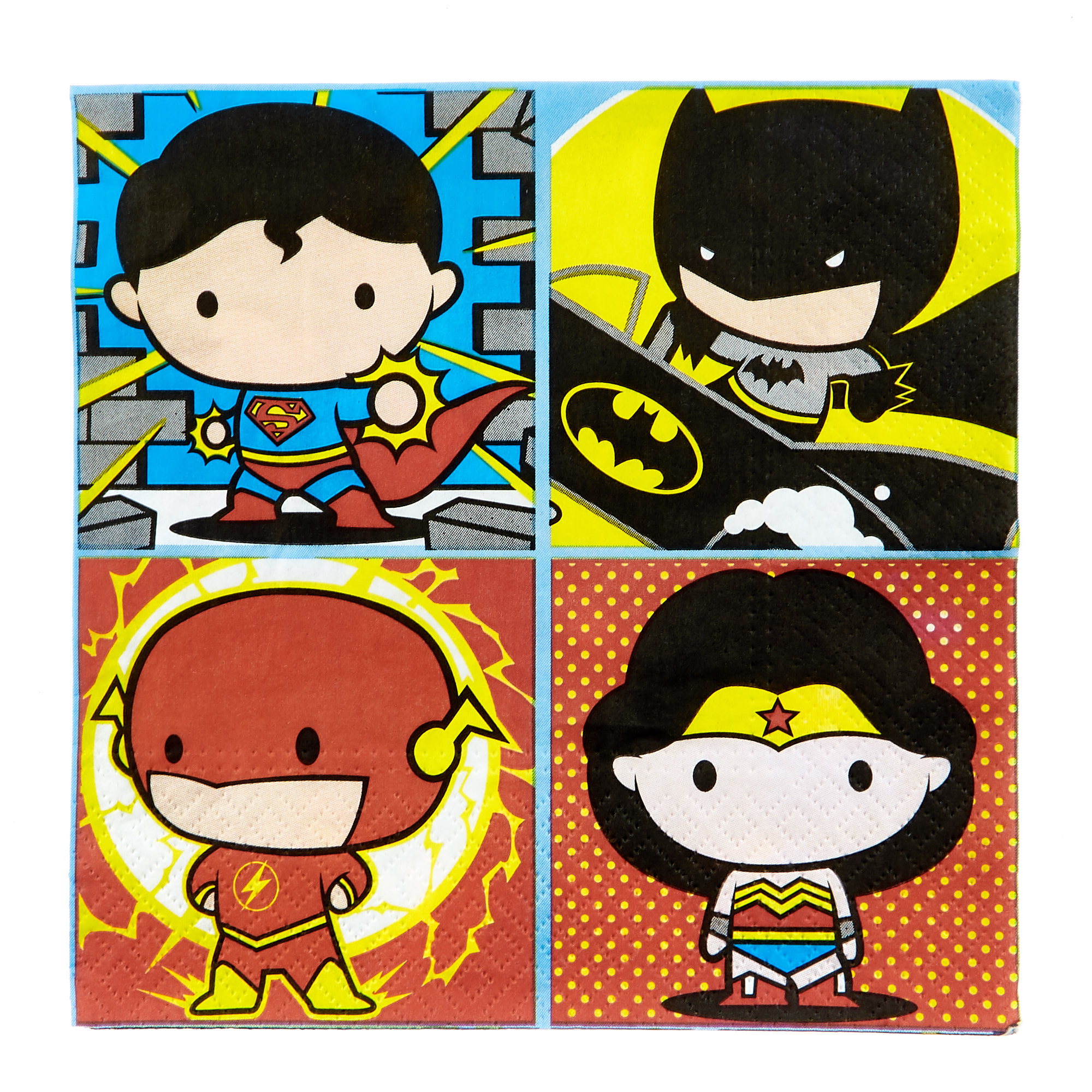 Justice League Party Tableware & Decorations Bundle - 16 Guests
