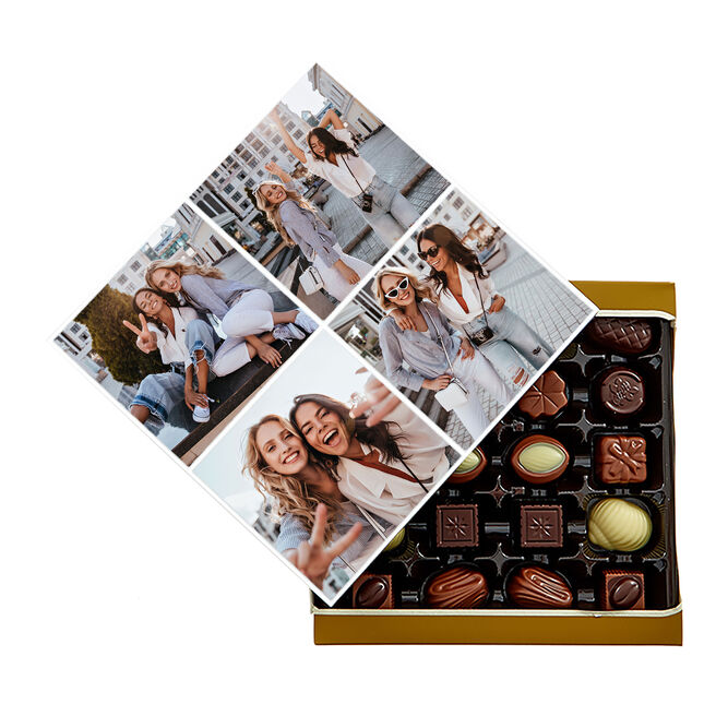 Create Your Own Photo Upload Belgian Chocolates - 4 Photos