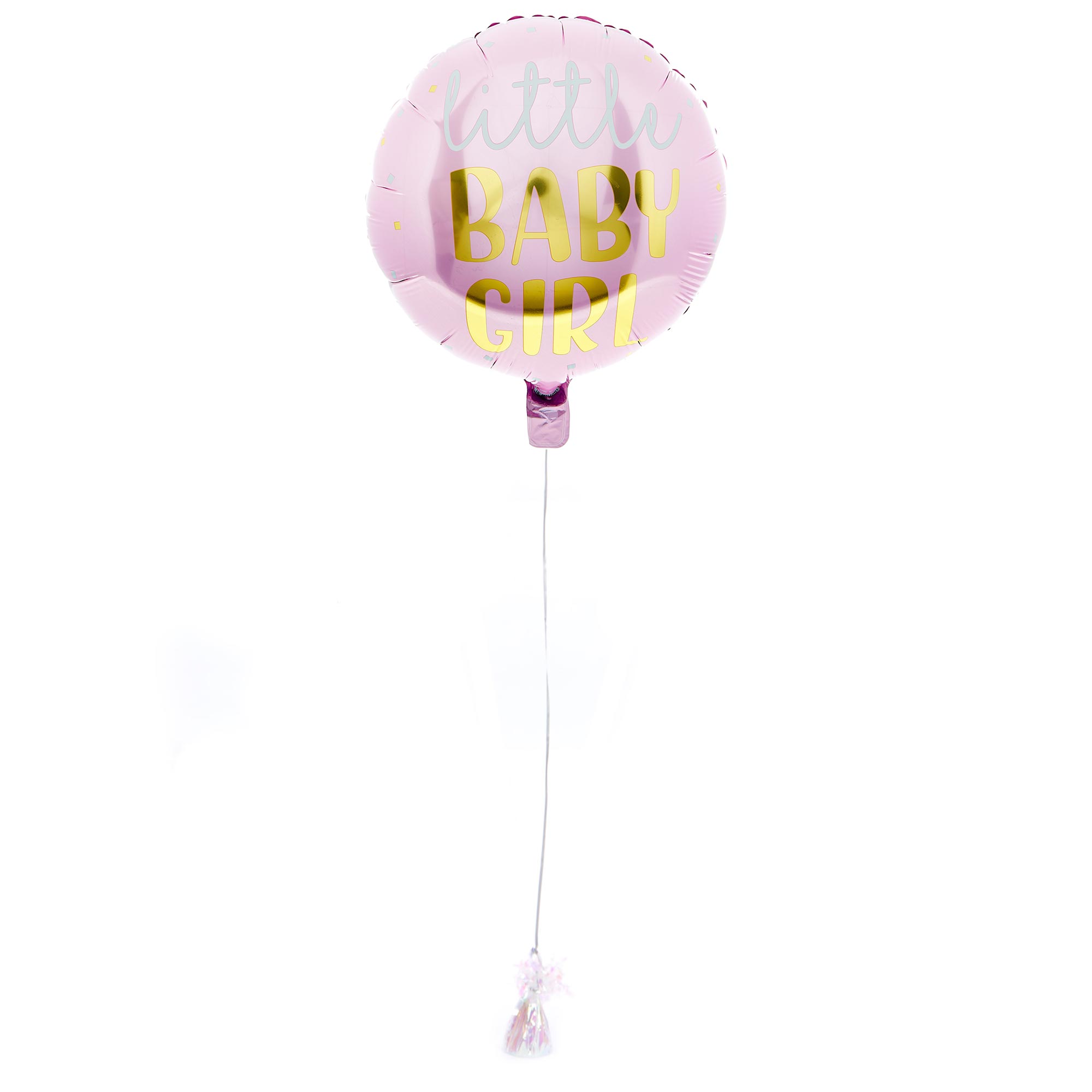 Little Baby Girl Balloon & Lindt Chocolate Box - FREE GIFT CARD!