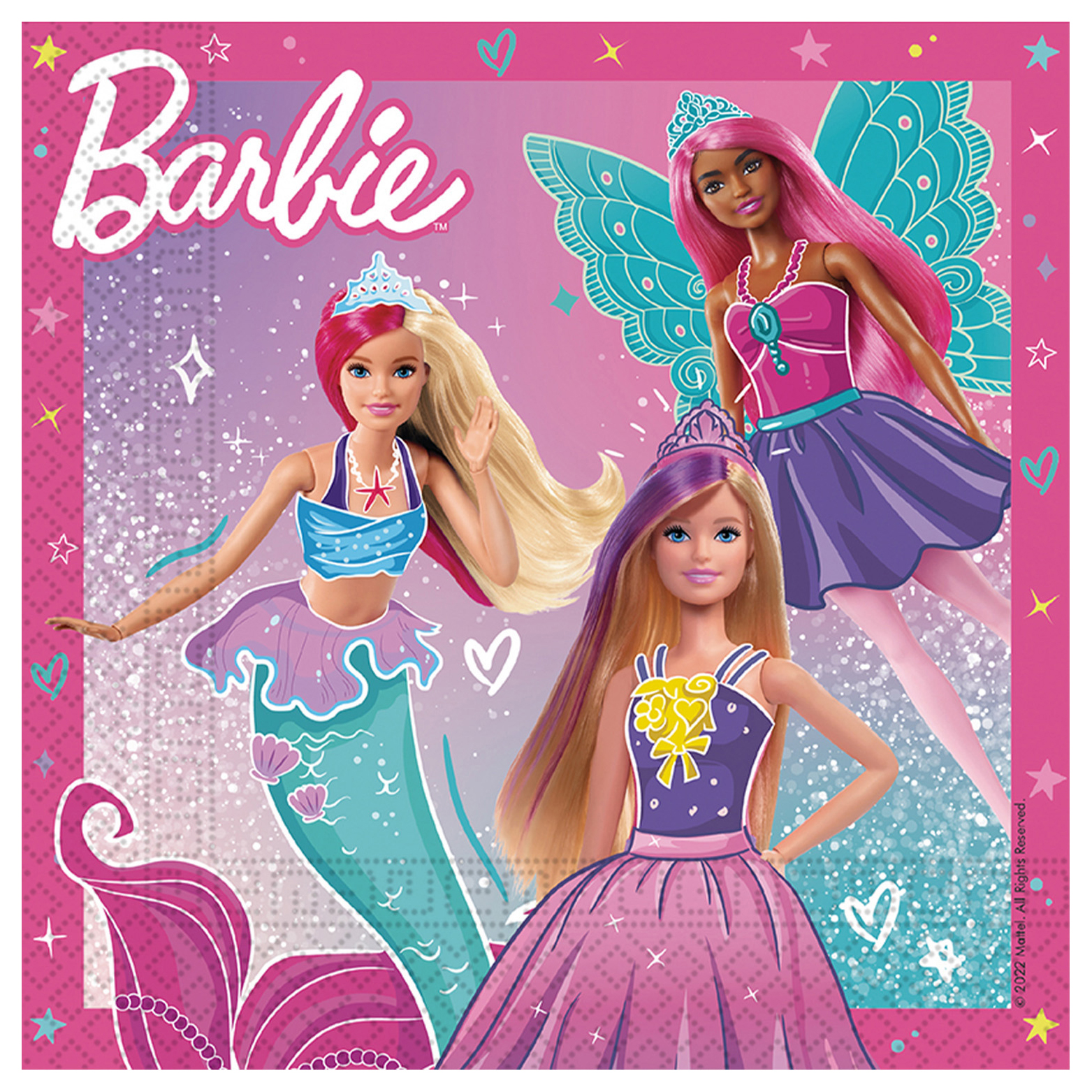 Barbie Birthday Party Tableware & Decorations Bundle - 16 Guests