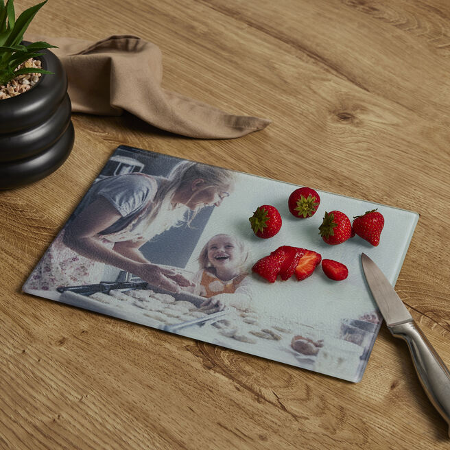 Personalised Glass Photo Chopping Board 