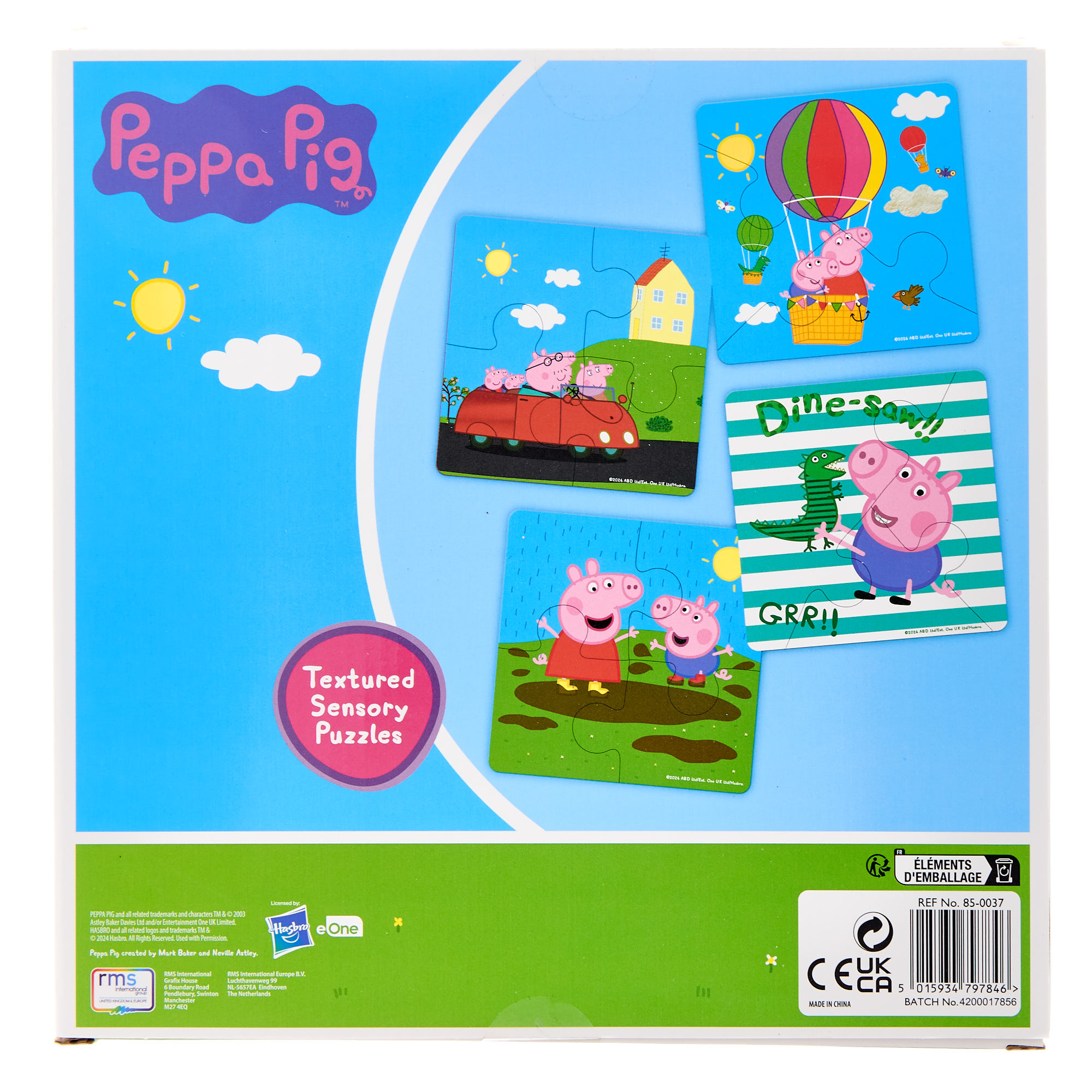 Peppa Pig Touch & Feel Puzzles - Pack of 4