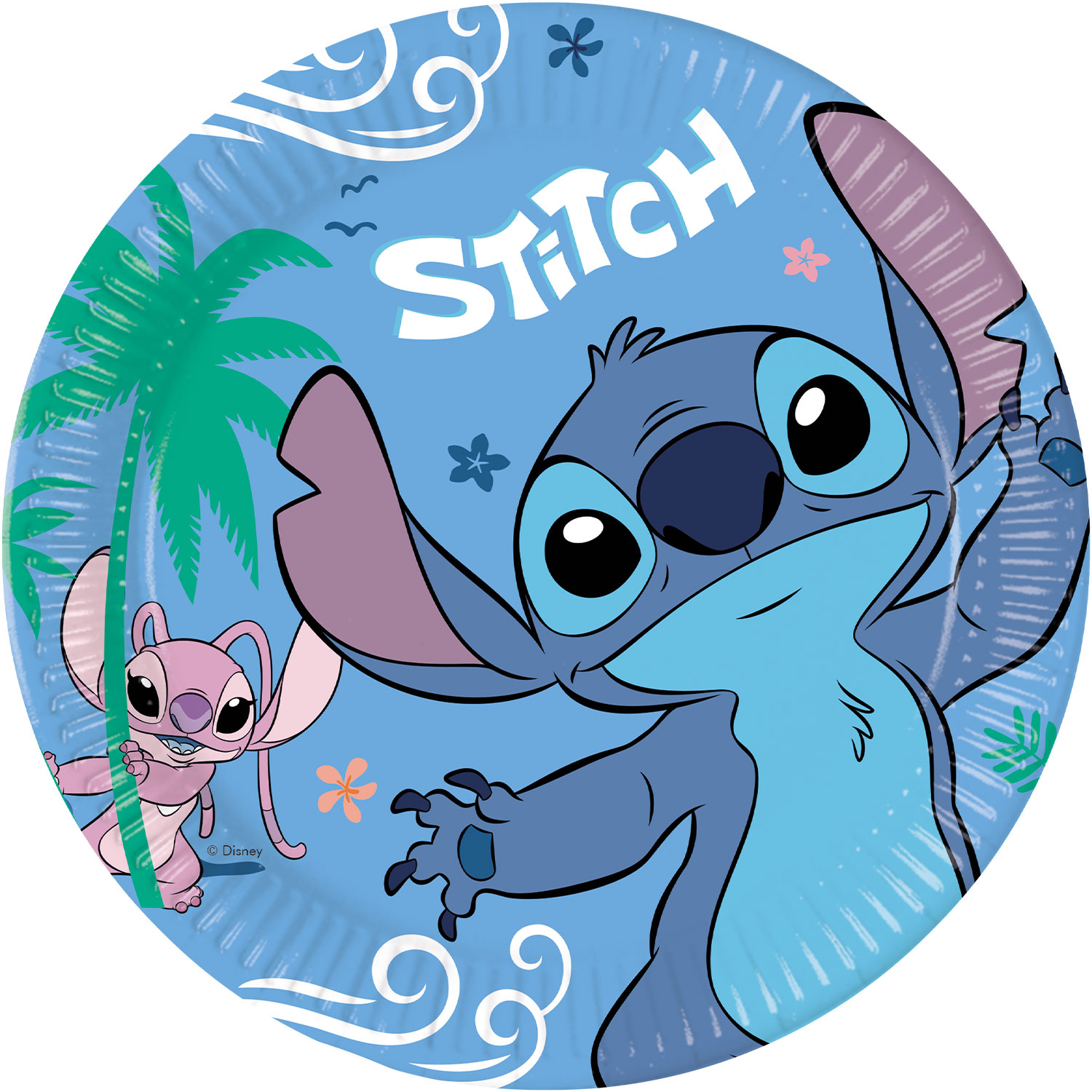 Disney Stitch Party Tableware & Decorations Bundle - 16 Guests