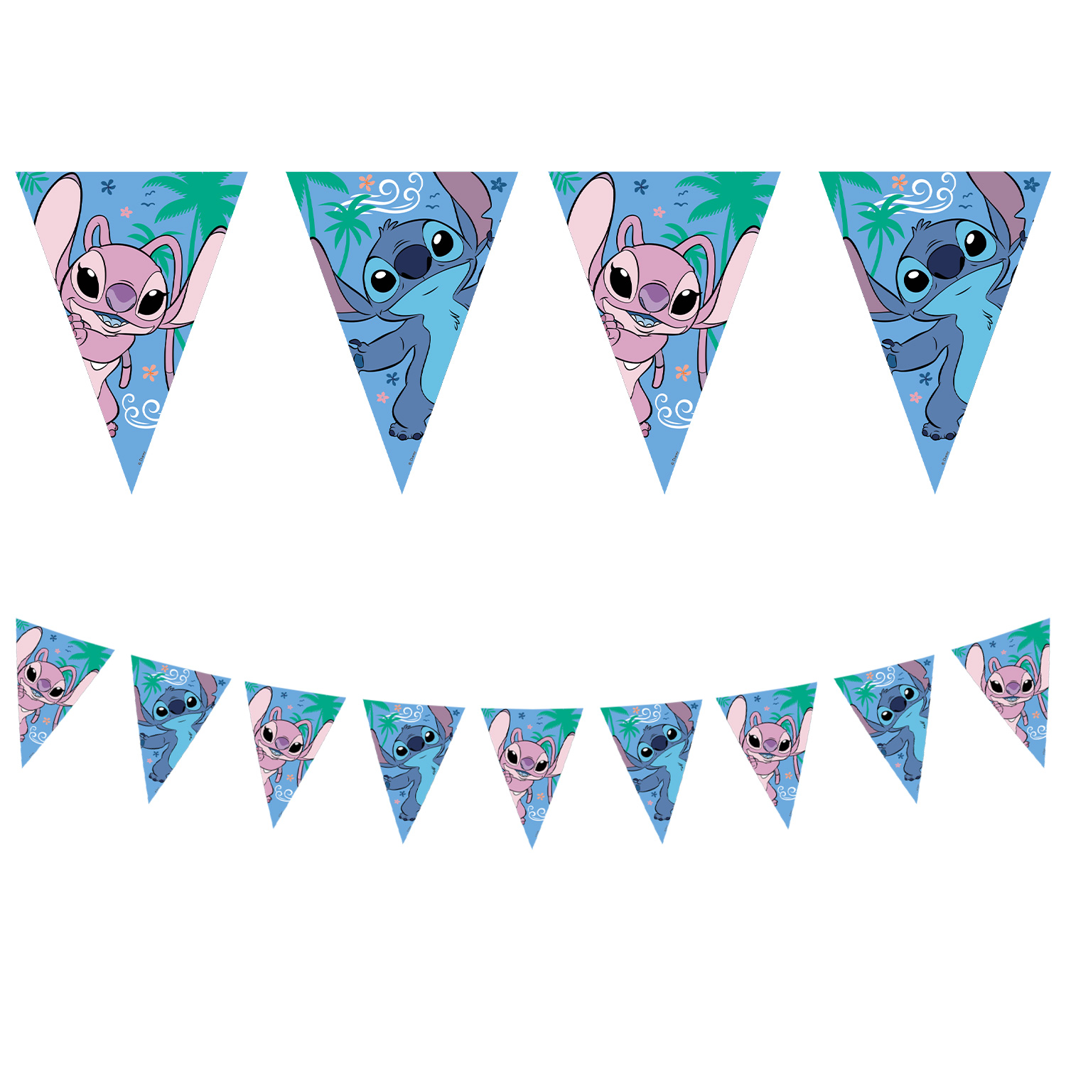 Disney Stitch Party Tableware & Decorations Bundle - 16 Guests