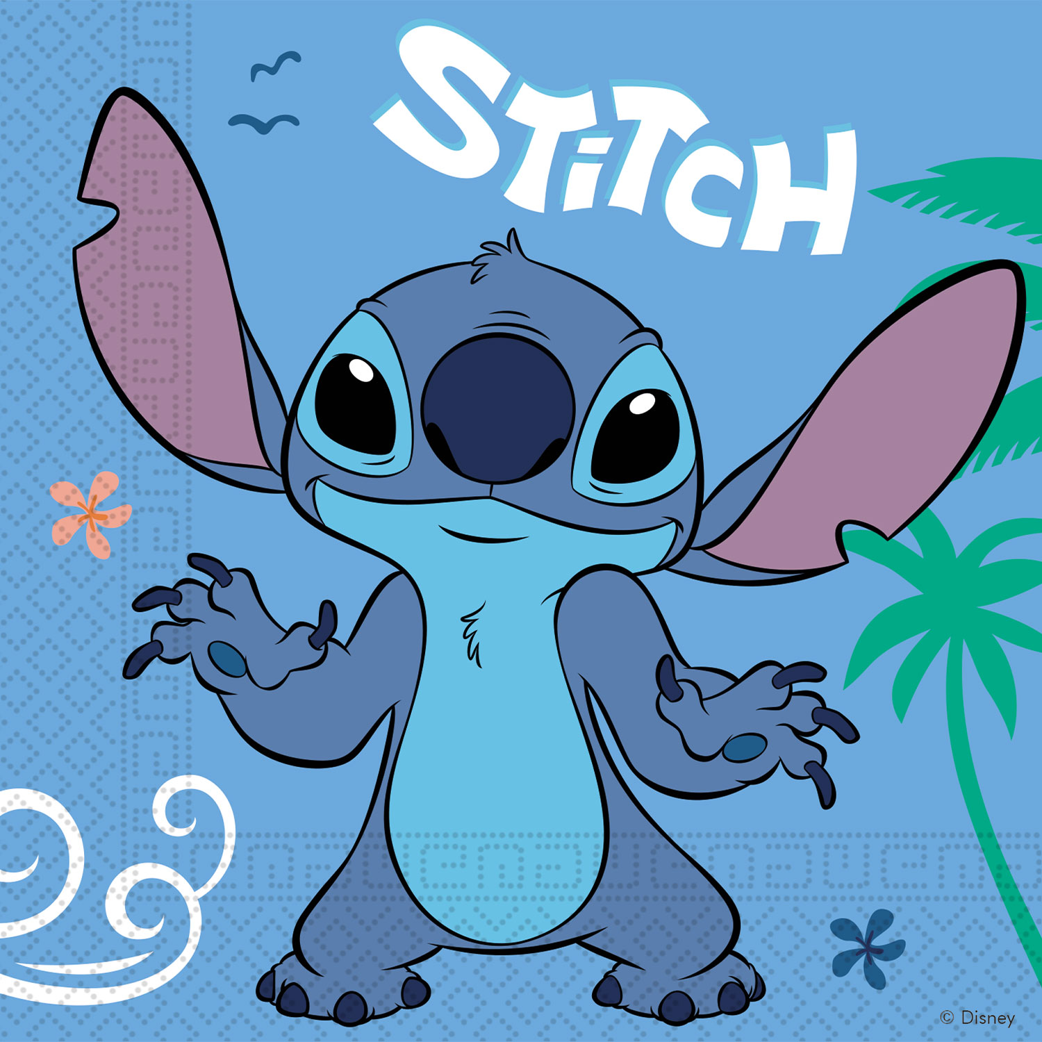 Disney Stitch Party Tableware & Decorations Bundle - 16 Guests