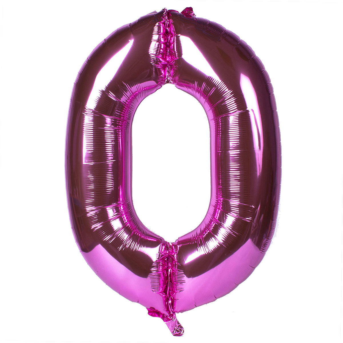 Pink Number 0 Foil Giant Helium Balloon (Deflated)