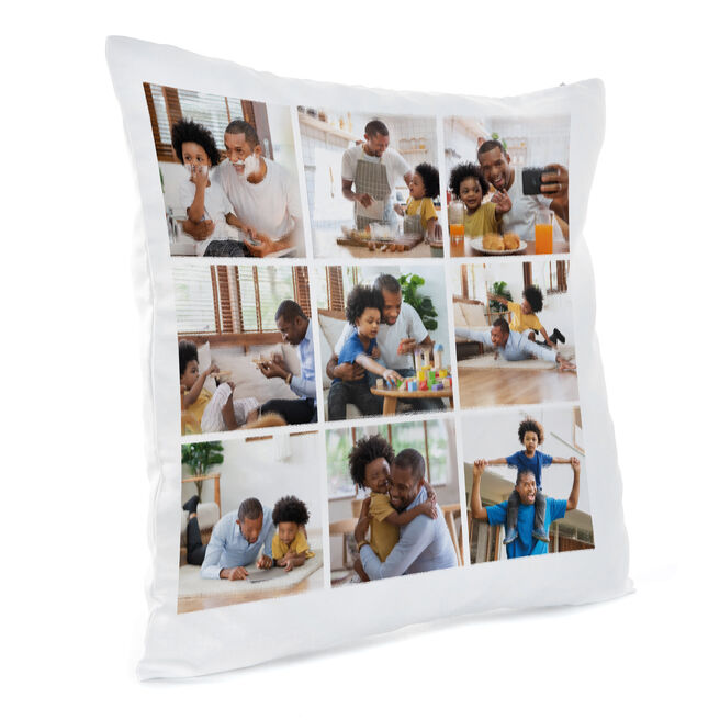 Personalised Photo Cushion - 9 Photo Upload Collage