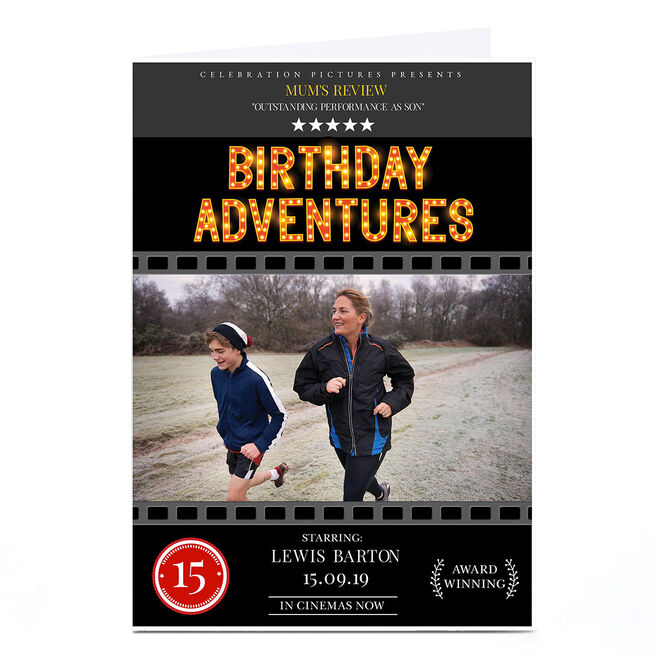 Photo Birthday Card - Birthday Adventures