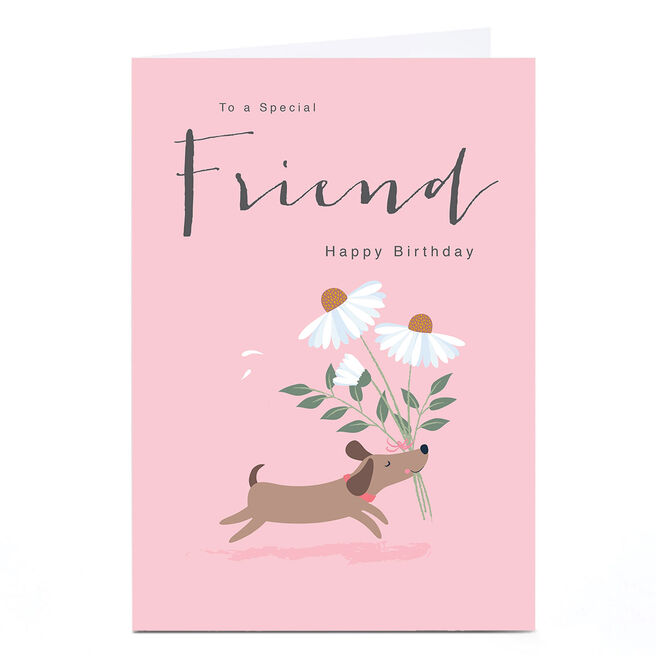 Personalised Klara Hawkins Card - Friend Dog