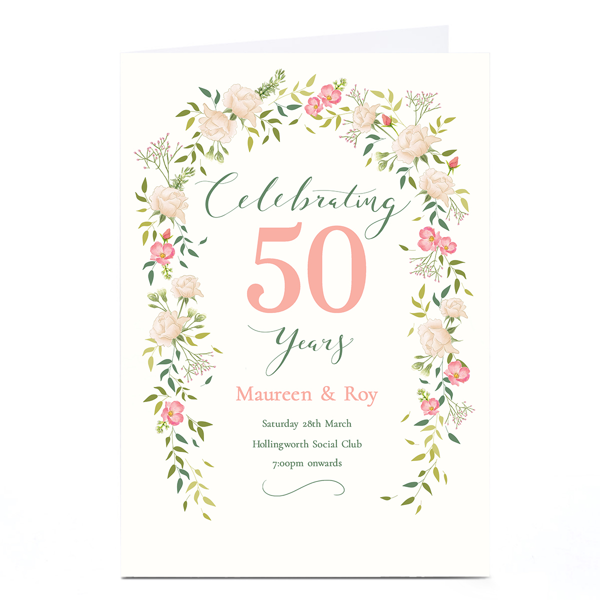 Personalised Anniversary Invitation - Celebrating Years