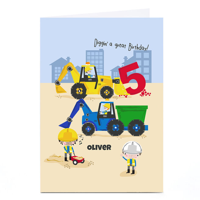 Personalised Rachel Griffin Birthday Card - Diggin' A Great Birthday