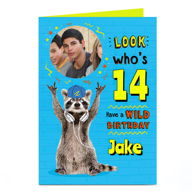 Photo Birthday Card - Have a Wild Birthday, Editable Age