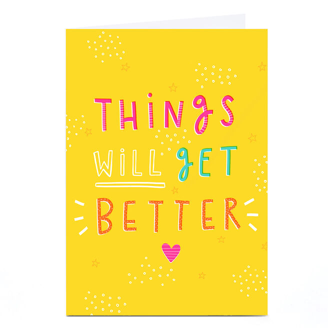 Personalised Jess Moorhouse Card - Things Will Get Better