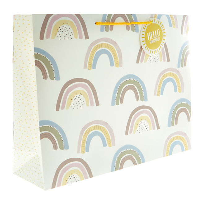 Extra Large Landscape Gift Bag - Sunshine & Rainbows