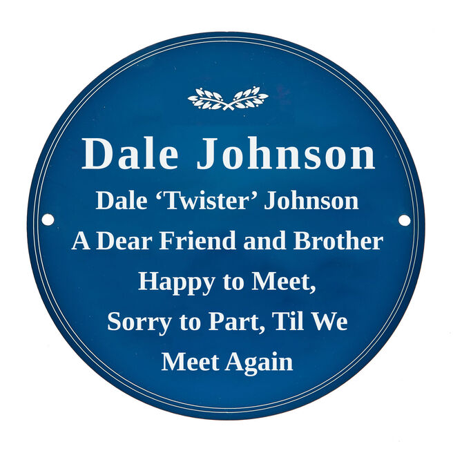 Personalised Heritage Blue Plaque - Birthday