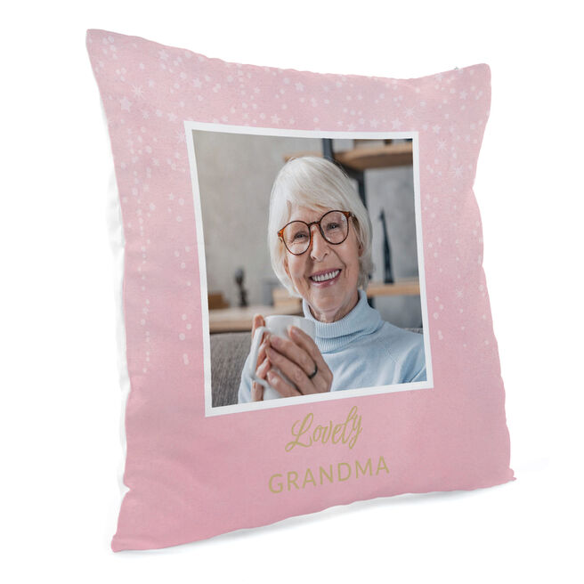 Photo Upload Cushion - Lovely Pink, Any Name