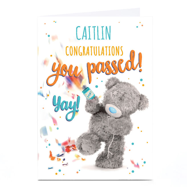 Personalised Tatty Teddy Congratulations Card - You Passed