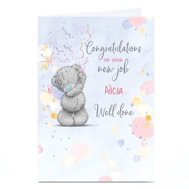 Personalised Tatty Teddy New Job Card - Congratulations