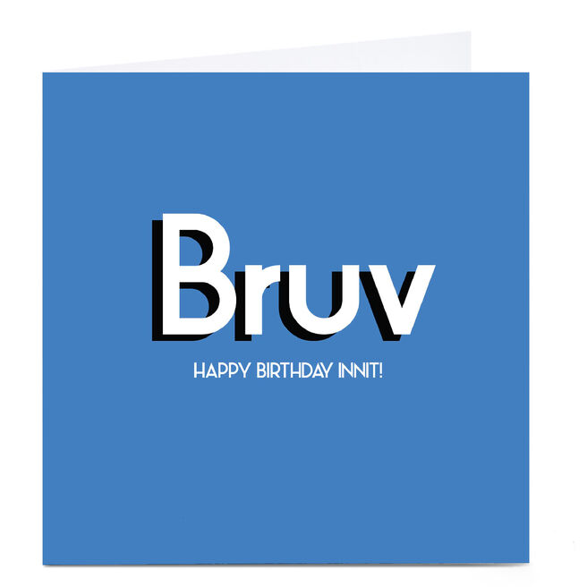 Personalised Streetgreets Card - Bruv