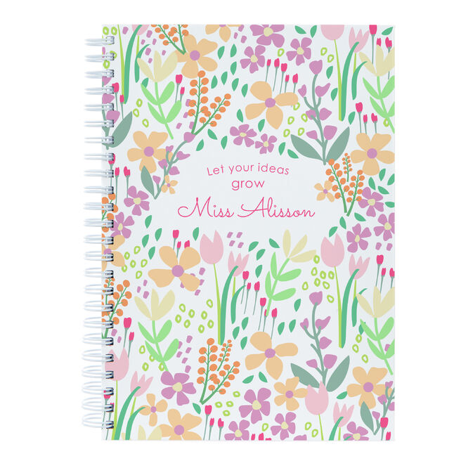 Personalised Notebook - Let Your Ideas Grow