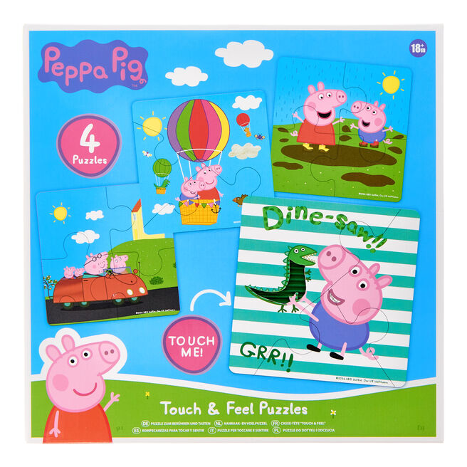 Peppa Pig Touch & Feel Puzzles - Pack of 4