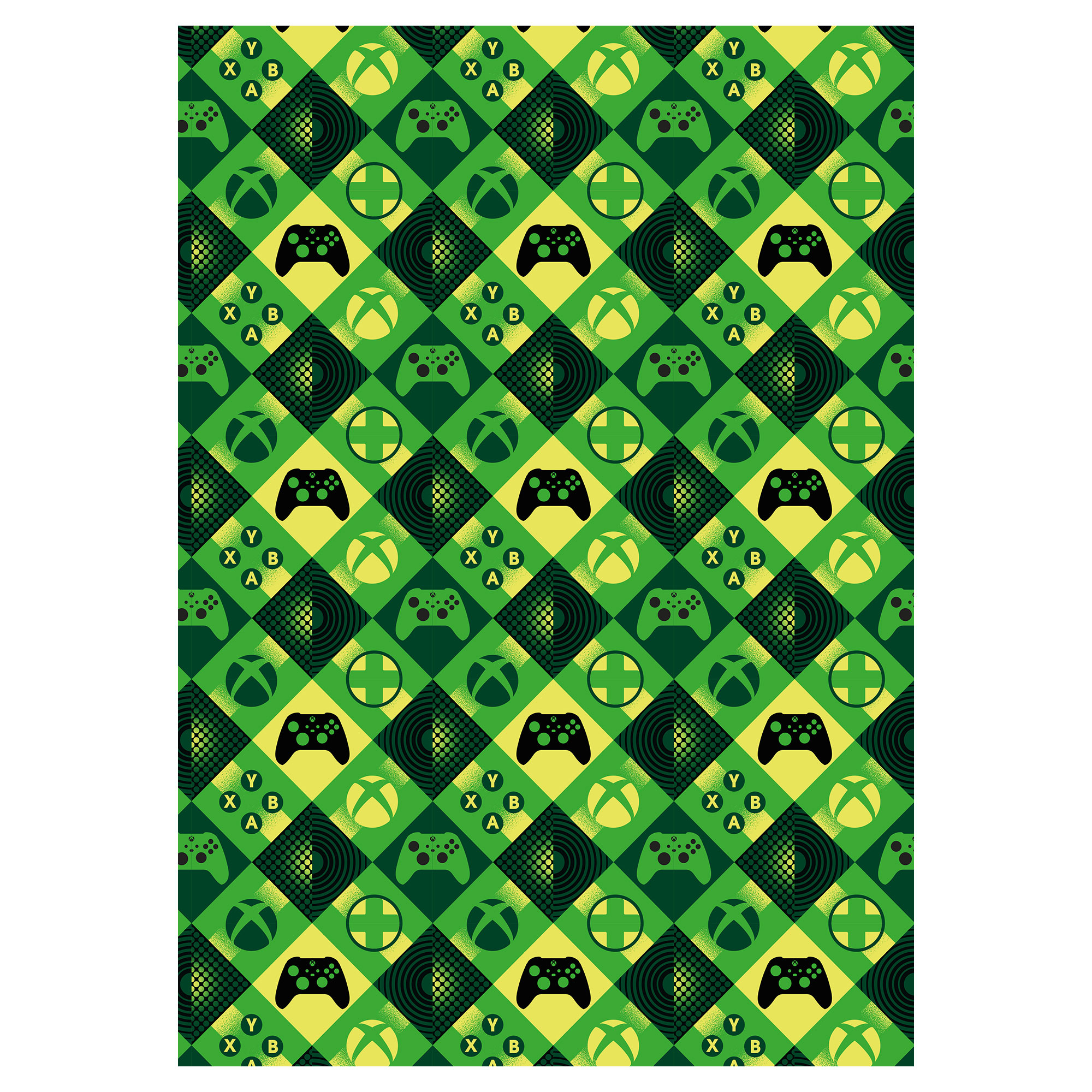 XBOX Wrapping Paper - 2 Sheets & 2 Tags