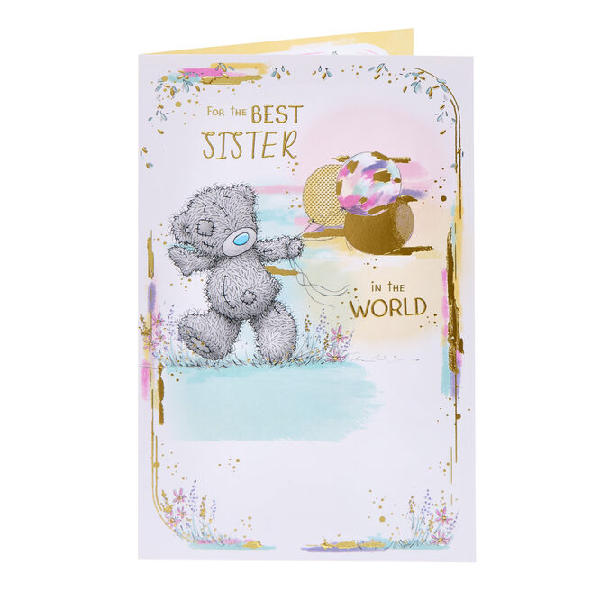 Best Sister in the World Tatty Teddy Birthday Card