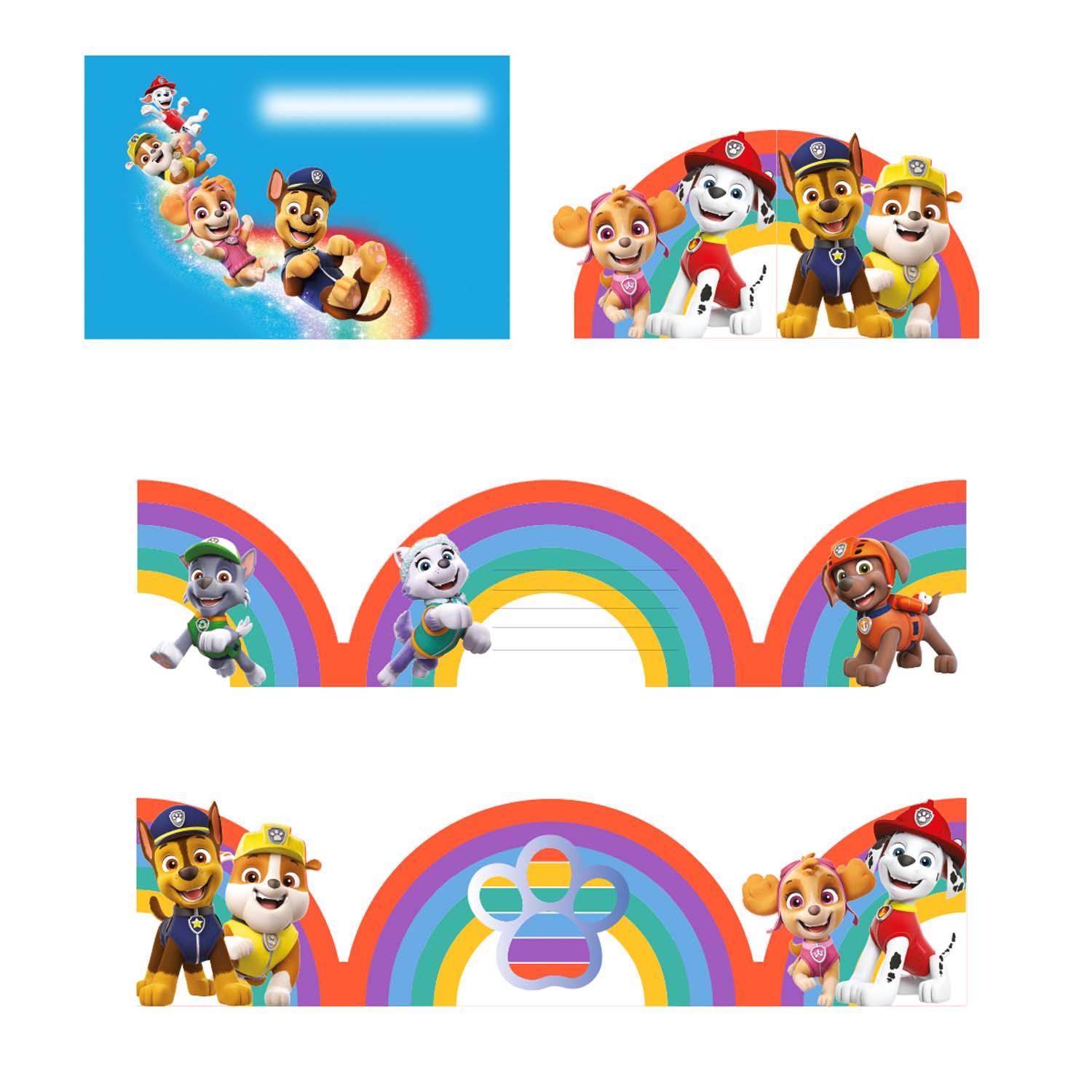 Paw Patrol Party Invitations - Pack of 8