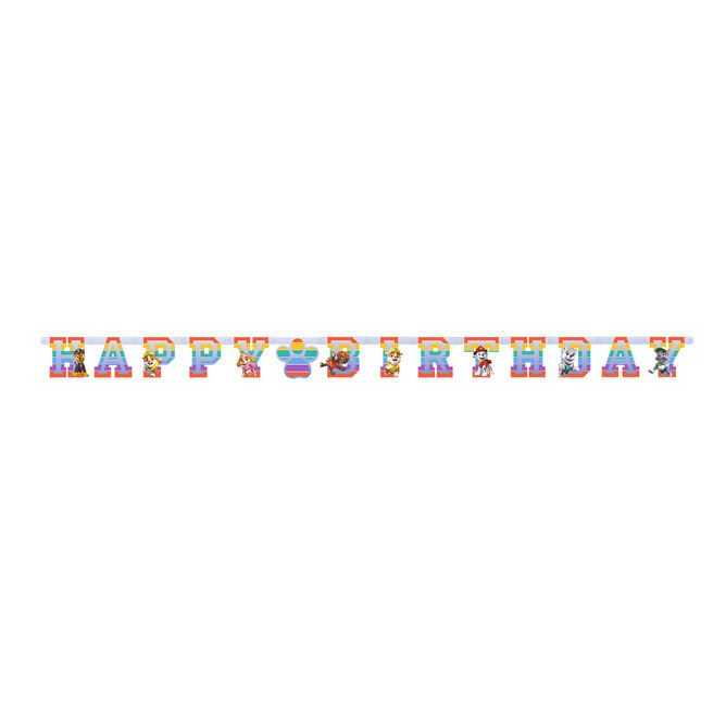 Paw Patrol Happy Birthday Letter Banner