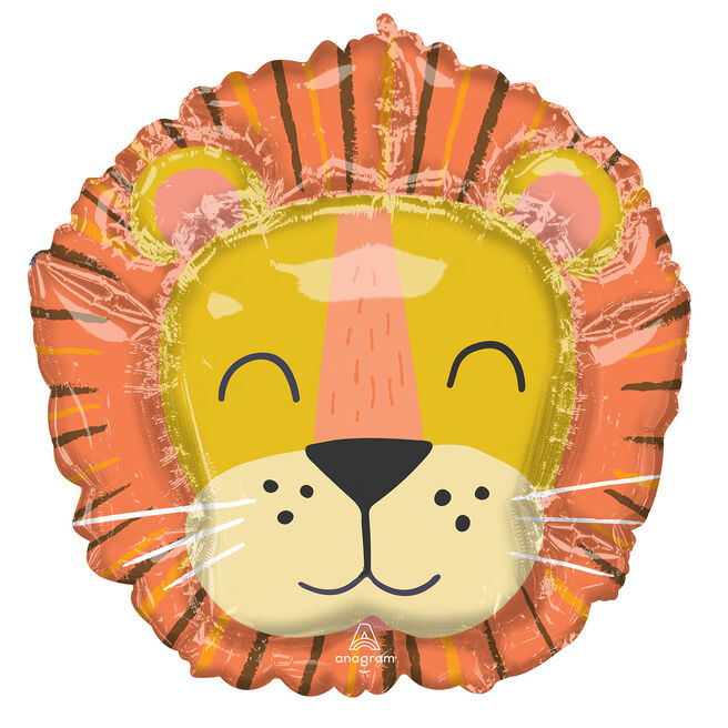 Get Wild Lion Supershape Foil Helium Balloon