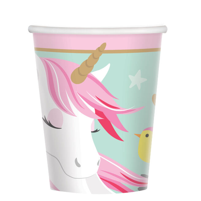 Magical Unicorn Party Cups - Pack of 8