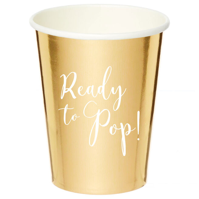 Ready To Pop Baby Shower Party Cups - Pack of 8