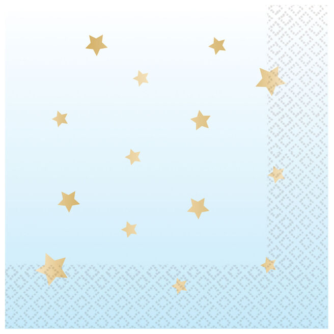 1st Birthday Blue Party Napkin - Pack of 16