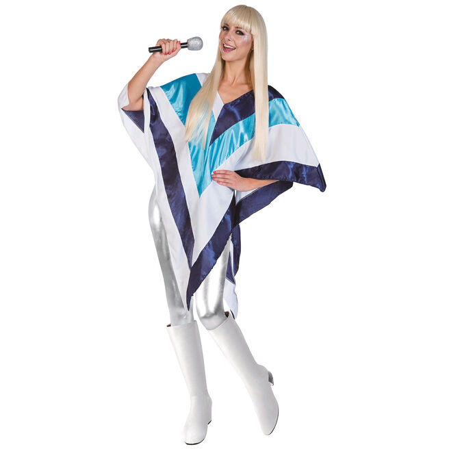 Adult Disco Fancy Dress Poncho