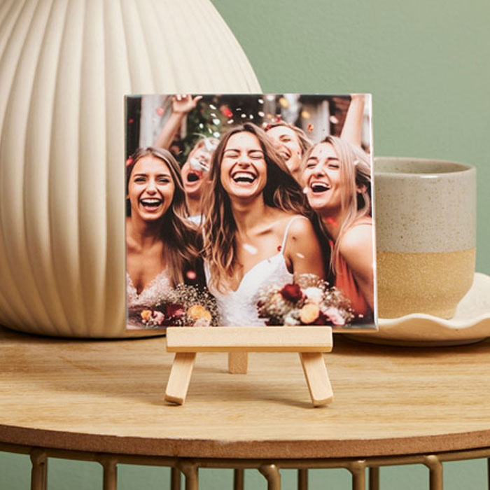 Ceramic Photo Tile & Easel